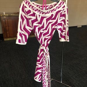 DVF self belted dress